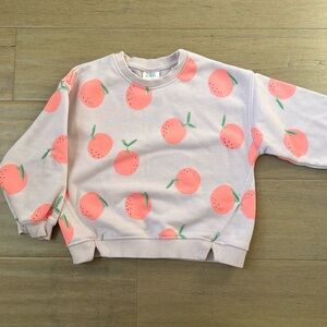 Zara toddler girls sweatshirt size 2T